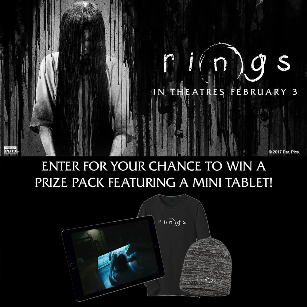 FOLLOW us &amp; RT for a chance to win this #RingsMovie iPad prize pack! #giveaway Get tickets &amp; showtimes: regmovi.es/2kkkmX2