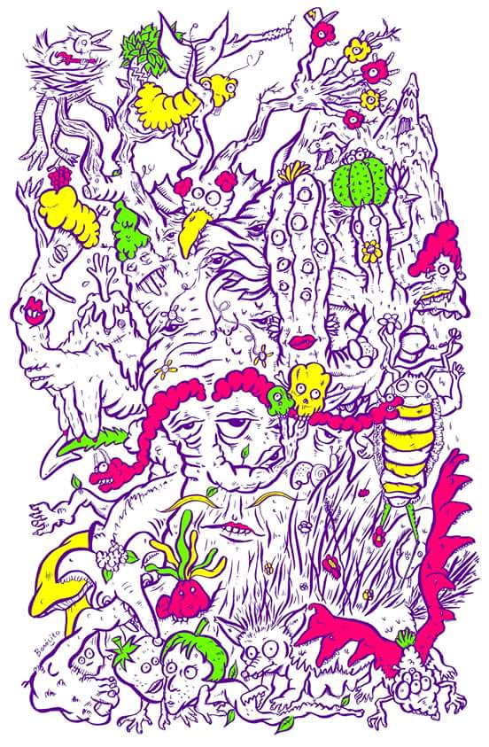 Woodland Magic print! Available here society6.com/bomilito/prints