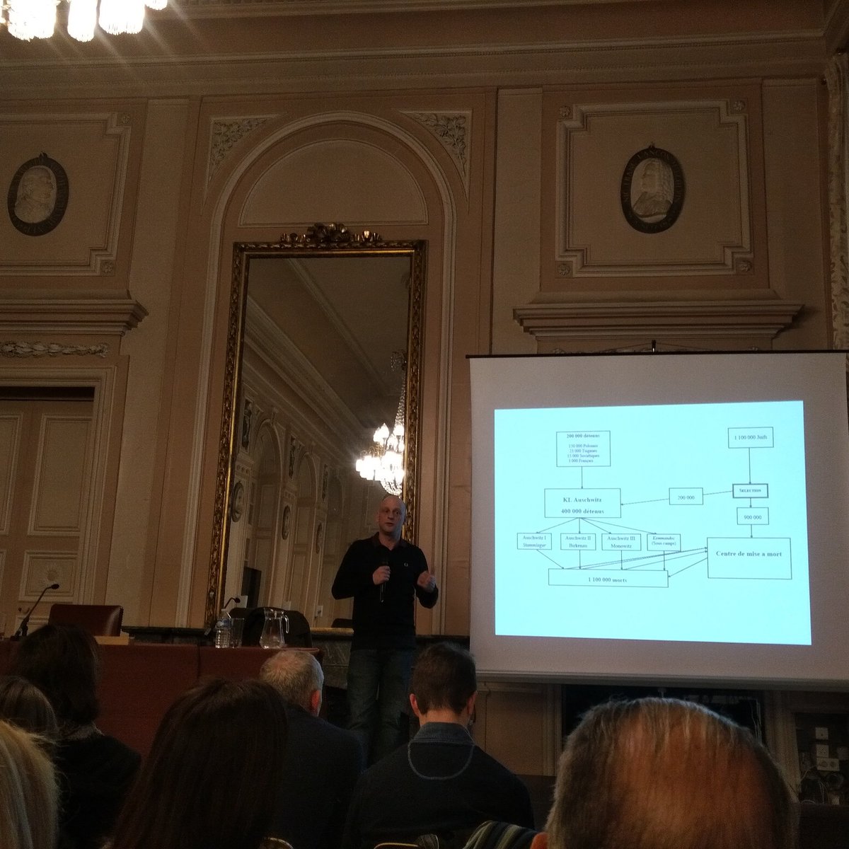 FortMetzQueuleu's tweet photo. Superbe conférence à #Metz de Tal Bruttmann  salle pleine, #engouement #mémoire #auschwitzbirkenau #jeunesse organisé par le #fortdeQueuleu https://t.co/i7bsTq4RD2