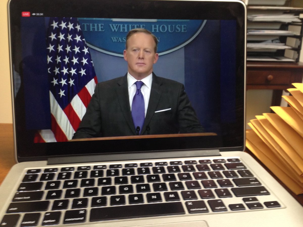 Heart4Missions's tweet photo. Nothing better than listening to a  good Press Conference. Definitely love Sean Spicer as the Press Secretary!  #presssecretary @PressSec https://t.co/er88p4bWub