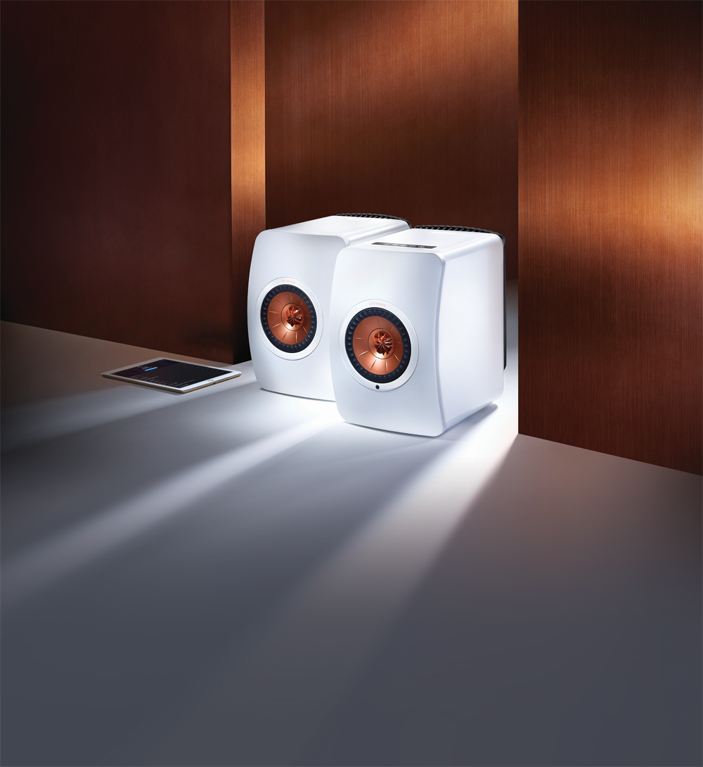 KEF_America's tweet photo. 5 ways to connect. Bass response that approaches our Reference. Customized sound to fit your room and taste. #MVP #LS50W https://t.co/DvsWsOCFLW