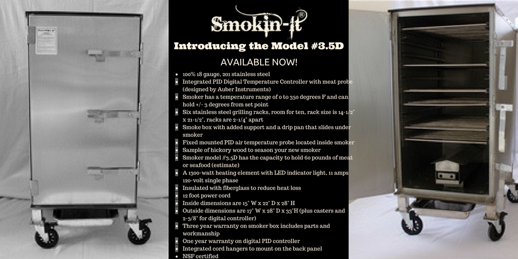 SmokinItSmokers's tweet photo. Introducing the @SmokinItSmokers Model #3.5D!! Available now at https://t.co/xOjs6Z20rE! #smoker #food #cook #cooking #bbq #meat #smokinit https://t.co/TC3bApzA7r
