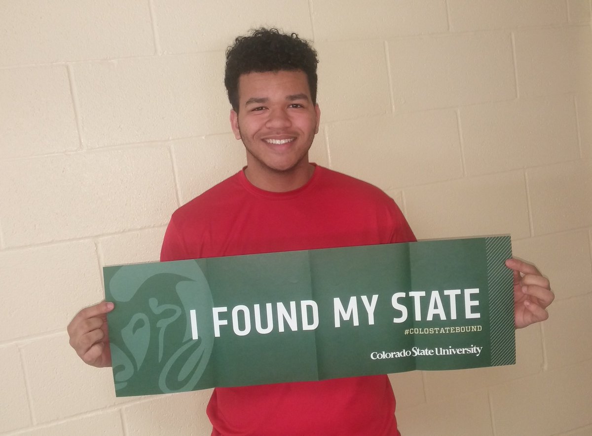 RHSCollegeReady's tweet photo. Nick is on his way to his dream school - Colorado State University!!! Way to go Nick!! Keep working hard! #ColoradoStateBound #iamwfisd https://t.co/hj587nbOxX