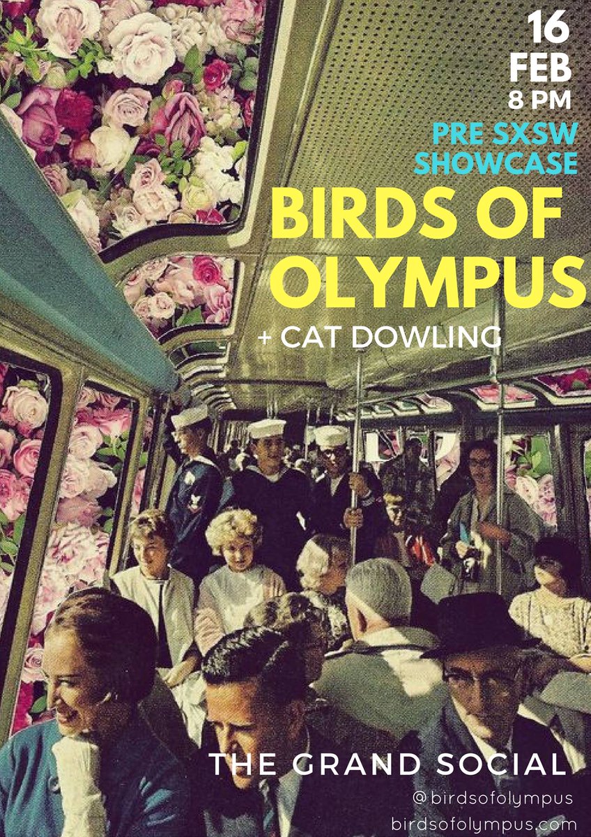 Pre <a href="/sxsw/">SXSW</a> showcase w/ <a href="/catdowlingmusic/">Cat Dowling</a> at <a href="/TGSDublin/">The Grand Social</a> FEB 16 // 8PM ♡ 
<a href="/GoldenPlec/">🔸 GoldenPlec 🔸</a> 
<a href="/jimcarrollOTR/">Jim Carroll</a> 
<a href="/FMC_Ireland/">First Music Contact</a> 
<a href="/culture_ireland/">Culture_Ireland</a>