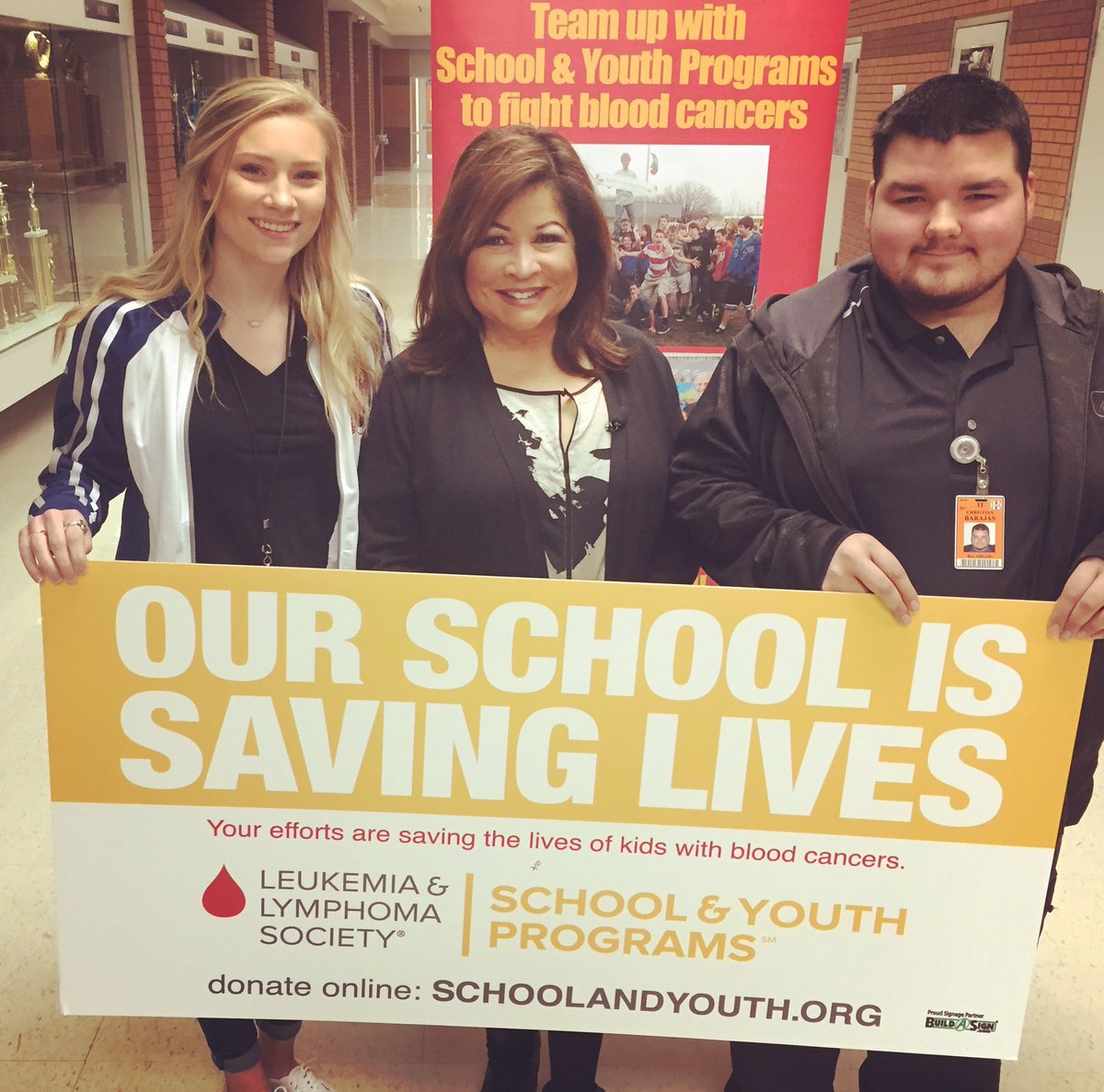 ClariceFox4's tweet photo. Emma @HHSBuffNation will lead Pennies For Patients to fight leukemia in honor of Christian (r) &amp; in memory of Jacob. FOX4News 5:30 https://t.co/YDNlEv2DSy