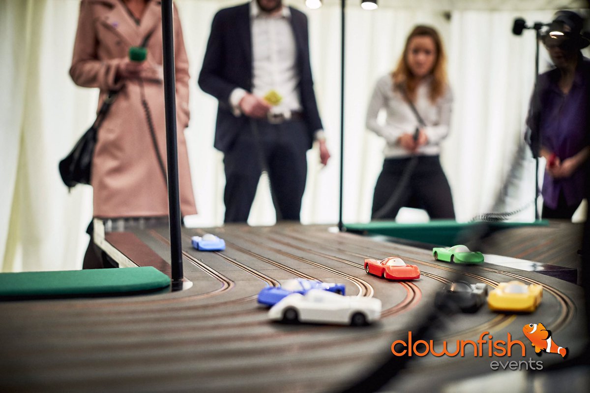 Something for the spectators to do during the breaks at the Unily Masters on Sunday! 8 lane track! #weareunily #unilymasters