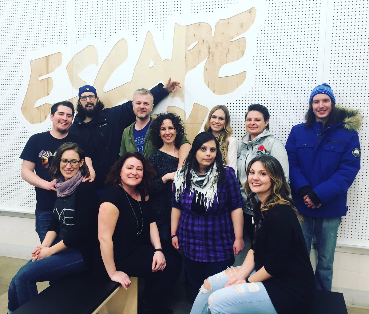 escapecityyxe's tweet photo. @Noshyxe doing some #teambuilding! #funwithstaff #workhardplayhard #exploreyxe #yxelocal #stoon @DTNYXE @Sask411 @LivingYXE @yxenow https://t.co/5Pl7FhD0OJ
