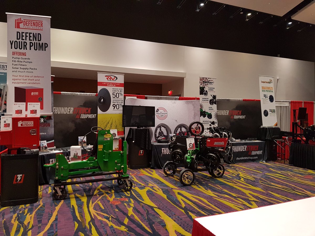ThunderstruckAg's tweet photo. Boom we are done with setup and looking forward to talking to farmers starting tomorrow during @IAPowerFarmShow #hyveeballroom #booth208 https://t.co/horXvrlQud