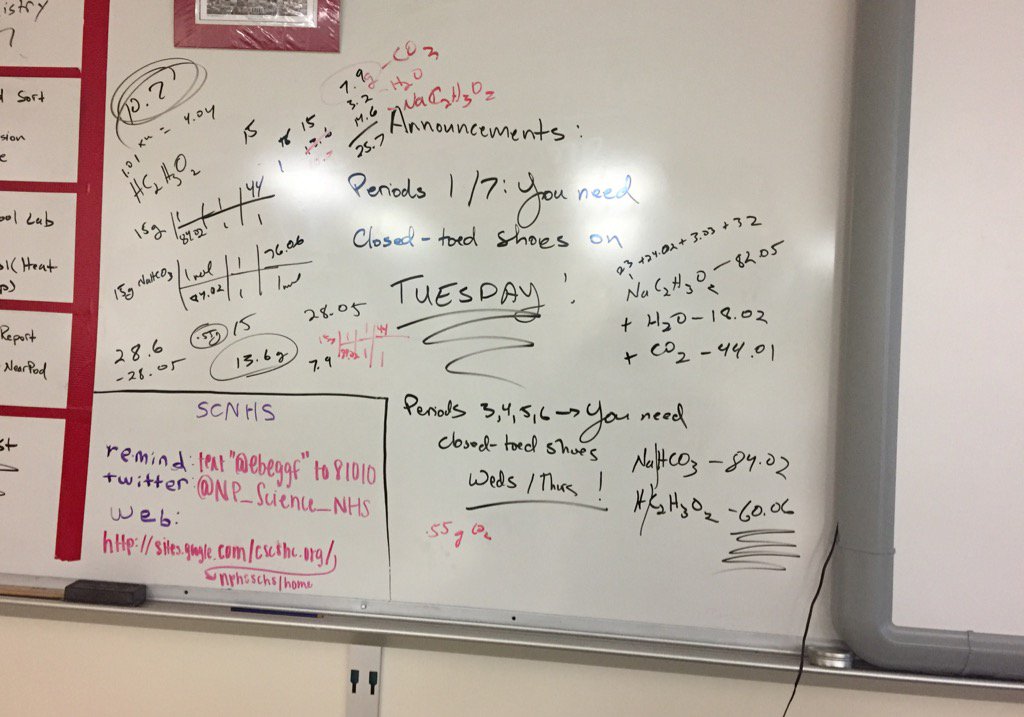MitchanerNPCS's tweet image. That moment you find yourself staying after school for over an hour trying to solve a problem you created. #chemnerd