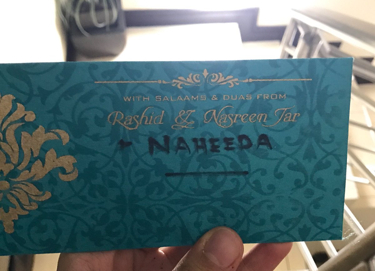 NaheedaTar's tweet image. When you&apos;re at that &quot;age&quot; and your parents don&apos;t want to print your name on their envelope. #IndianProblems