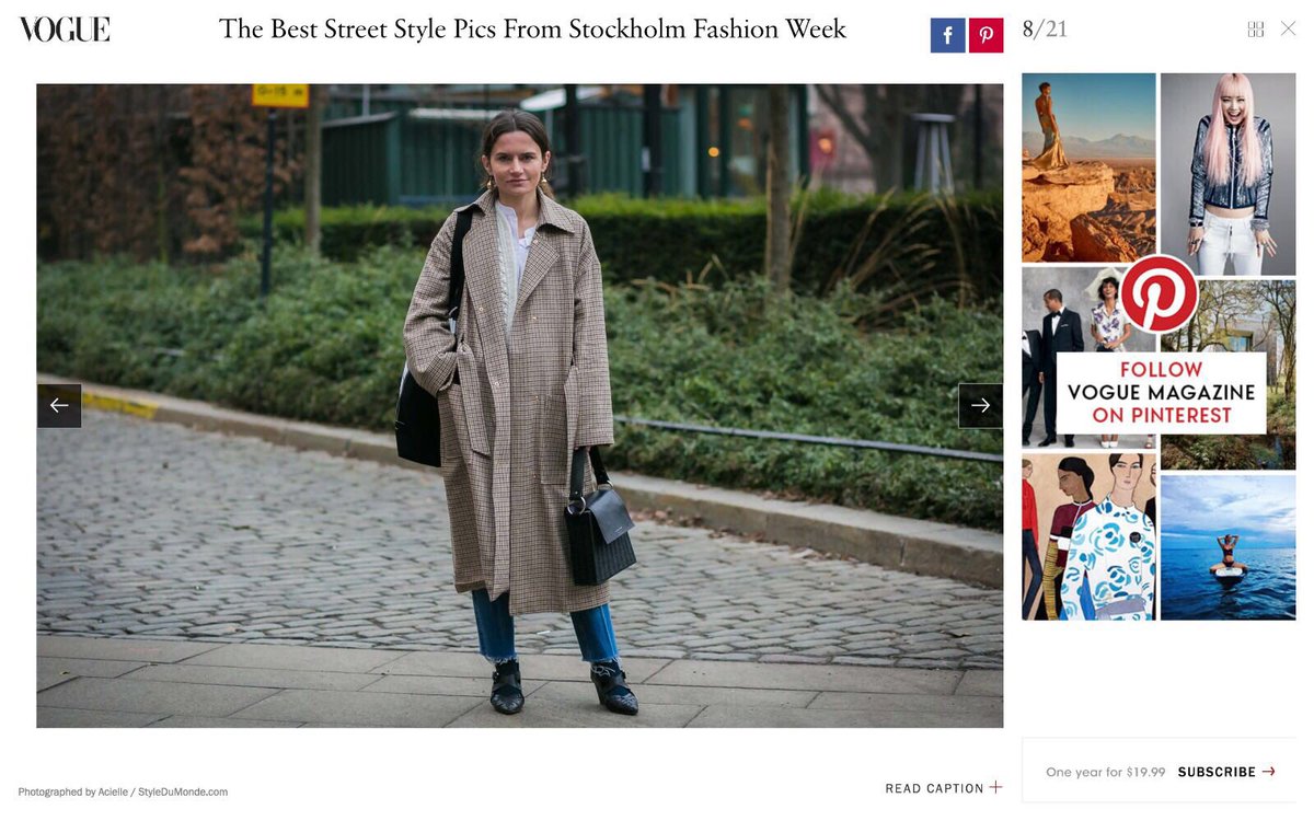 We're so happy to discover the Tall Tīxíng has been featured with our favourite <a href="/LifeofBoheme/">Marta Cygan</a> in <a href="/voguemagazine/">Vogue Magazine</a> ❤️ #stockholmfashionweek #RT