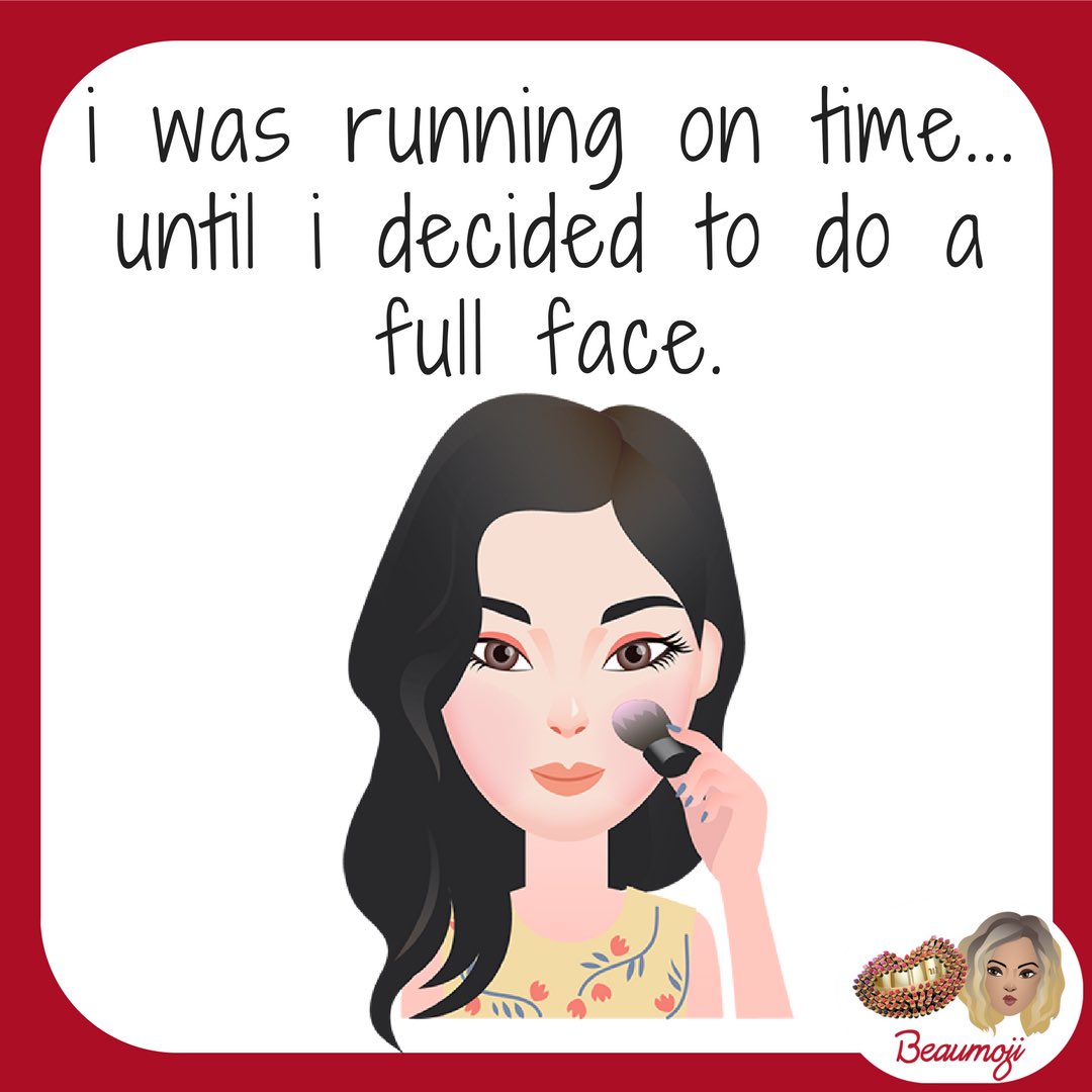 Beaumoji's tweet photo. Me. Everywhere, always. #priorities 💁🏻
#storyofmylife #beaumoji #fullface https://t.co/r2aslV3RWU