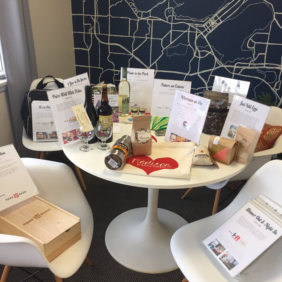 DwellHop's tweet photo. Here's Sneak peek of the items our silent auction for @madisonparksfdn on Wednesday @HotelREDMadison https://t.co/AOLSlJxcIS