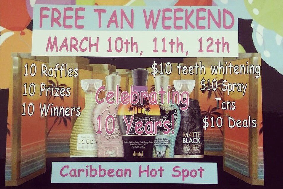 Mrupell4's tweet image. #tenyears #caribbeanhotspot #freetanweekend #comecelebratewithus #anniversary 🌴🌺☀️