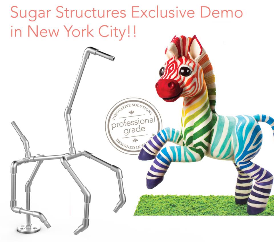 SugarworksCo's tweet photo. #SugarStructures live demo at @NYCAKE Thursday, Feb 2, 2pm-4pm with @KaysieLackey and Meghan Allison! See our new cake armatures in person! https://t.co/yoeUx5WfaU