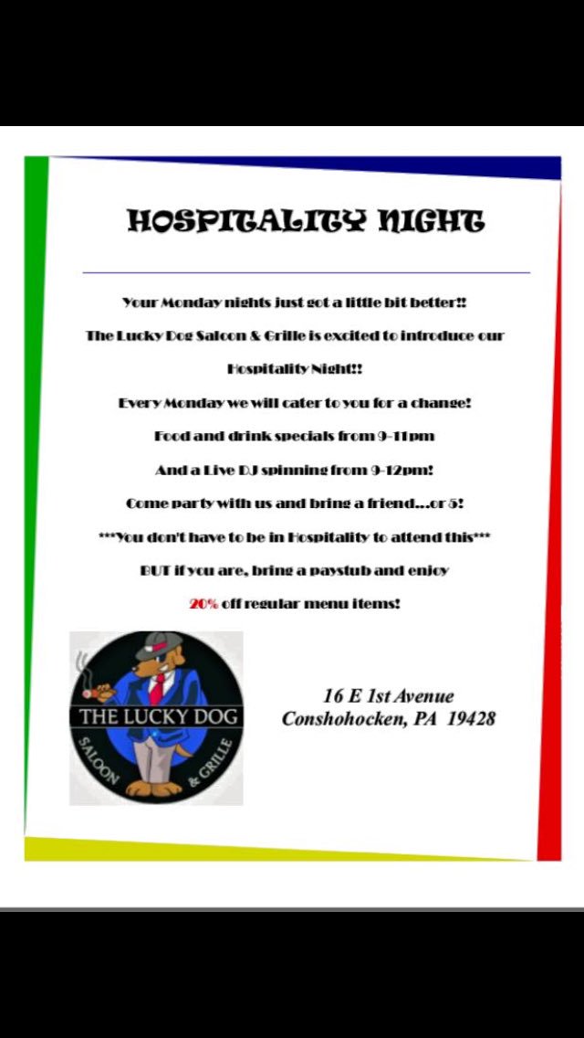 Looking for something to do tonight? Well look no further! We got live music till 12am and $5 food and drink specials till 11!