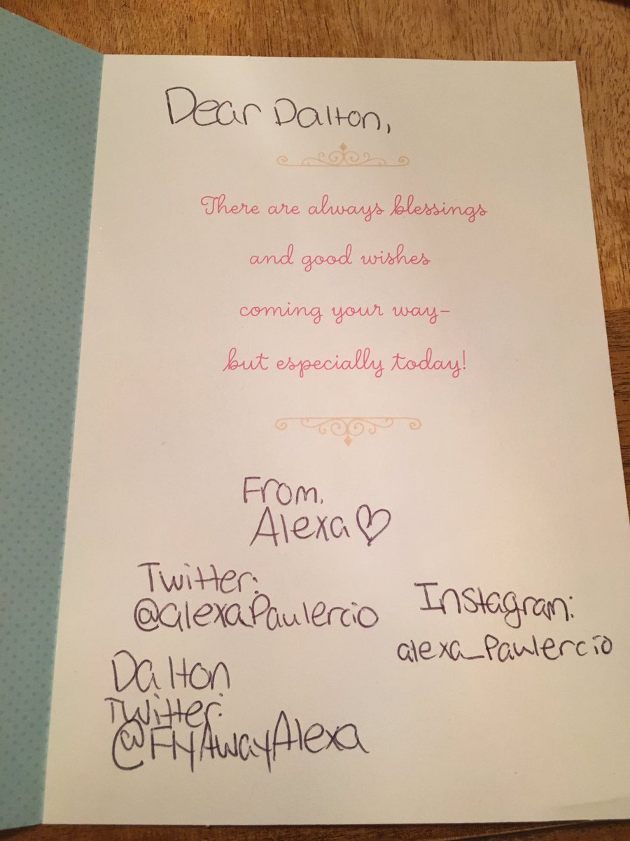 FlyAwayAlexa's tweet photo. The Birthday card I got for Dalton! https://t.co/85RqdYwi8p