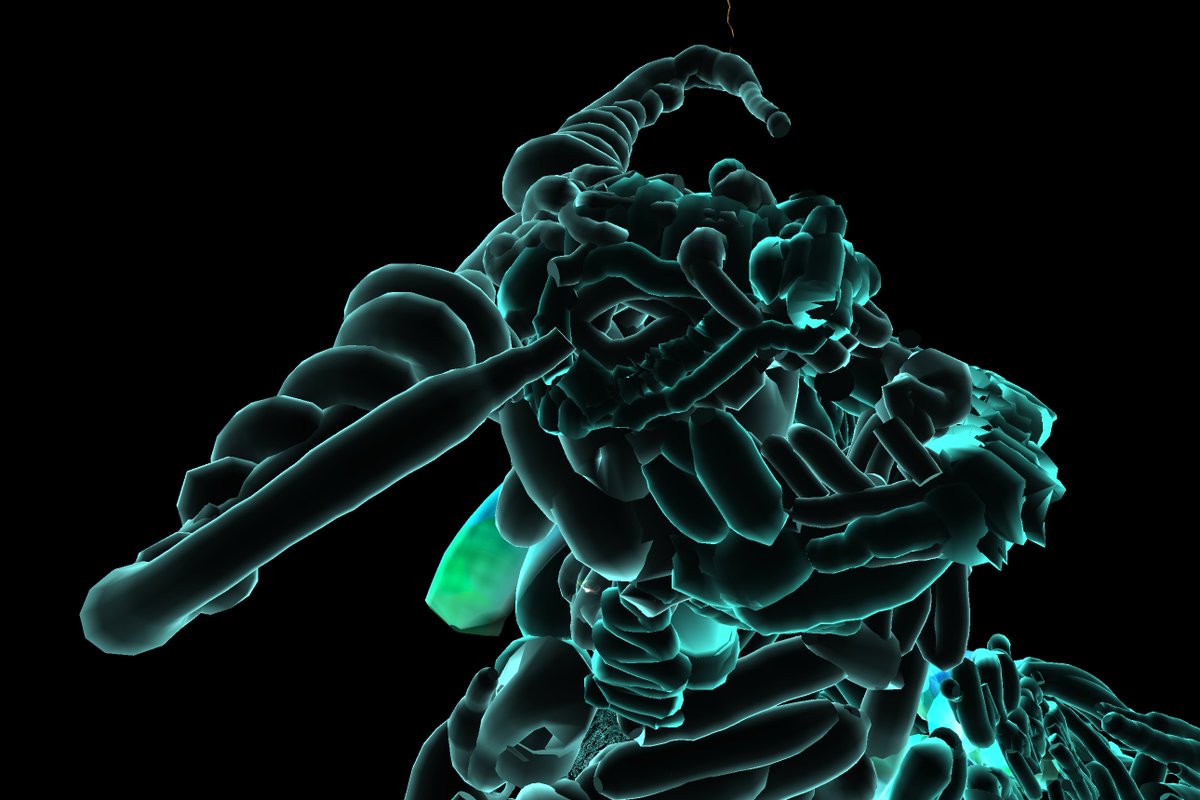 chrisleonplatz's tweet photo. First @Viveport VR sculpture in #PaintLab downloading #Tiltbrush https://t.co/aXVrUMe3Ay