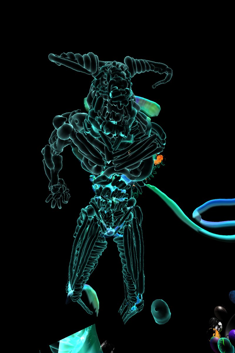 chrisleonplatz's tweet photo. First @Viveport VR sculpture in #PaintLab downloading #Tiltbrush https://t.co/aXVrUMe3Ay