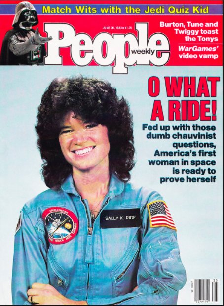 Happy Birthday Sally Ride.  Today she would of been 66. An inspiration to women and lgbt. 
