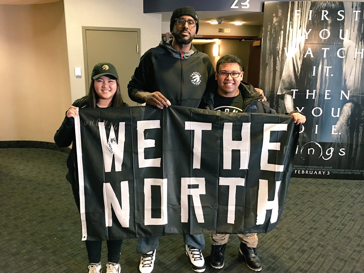 Raptors's tweet photo. Thanks to all the fans who came out to @CineplexMovies to watch @RingsMovie w/ @pdpatt. Stay tuned, another #PatPresents around the corner. https://t.co/WhQDQvmjA0