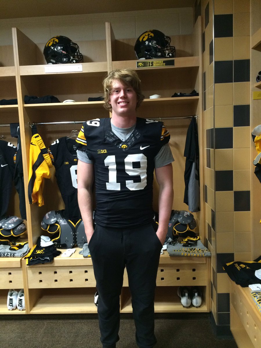 CoachJoeLudwig's tweet photo. Excited to announce I will continue my academic and football career at the University of Iowa! https://t.co/tno36xds3a