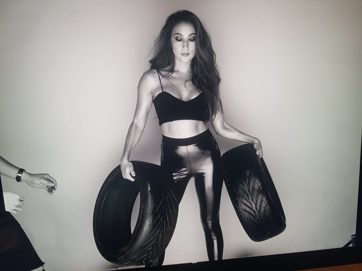 solennheussaff's tweet photo. My latest photoshoot was tire-ing, but I super loved it!So excited to share with you guys the start of a year-long journey! Stay tuned ⭐❤🚘 https://t.co/GSoph3LVuz