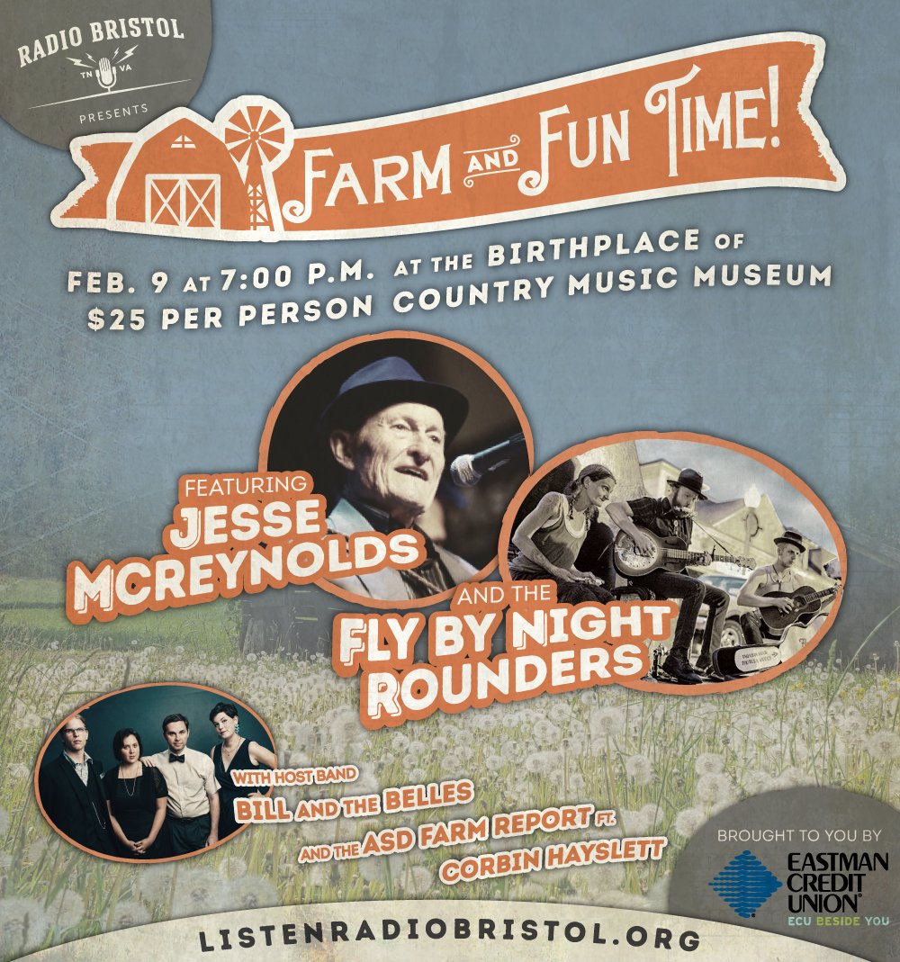wbcmradio's tweet photo. Bluegrass legend Jesse McReynolds, #FlyByNightRounders w/ @AbbySpoonLadyFeb. 9 @BCMM Predict sellout! https://t.co/wtU3QjsWAZ @jimandjesse https://t.co/wjnw9NReHi
