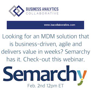 Semarchy's tweet photo. #Webinar alert! Semarchy CEO @slah_kamel speaks with @bacollaborative on #EvolutionaryMDM Sign up now https://t.co/VtxOABRR8W https://t.co/x6hZMEl7bL