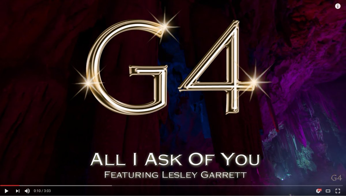 G4Official's tweet image. Official Music Video: 'All I Ask of You' G4 feat. Lesley Garrett from #G4LoveSongs album out Feb 3rd. View here: goo.gl/ucXbU9
