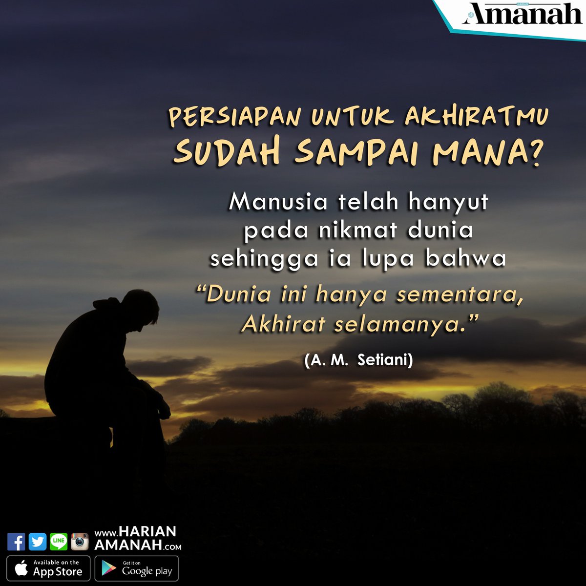 HarianAmanah's tweet photo. https://t.co/VlW8S0o4py 
#ShareQuote #amanahquote #quoteoftheday #quoteislam #muslim #muslimquote #hijrah #islam #inspiration #motivation https://t.co/unIj3lZjFB