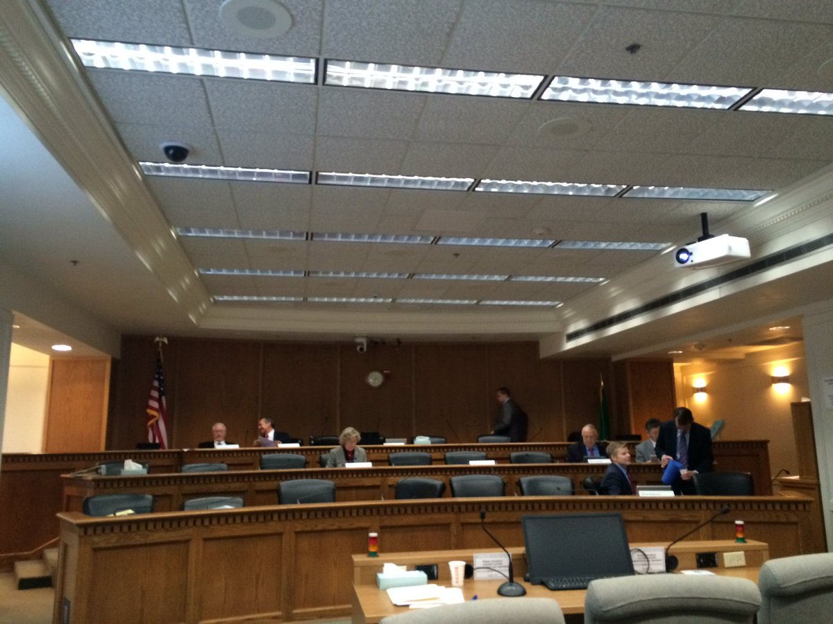 SuptMiner's tweet photo. Getting ready to testify at Senate hearing in support of SB 1059 to delay revisions to levy lid lift. https://t.co/Nwg2Gf7har