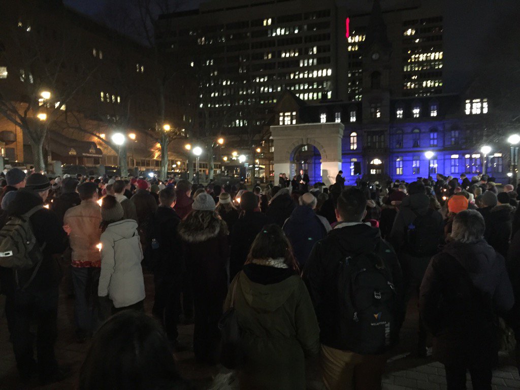 Halifax's Mayor opens vigil in solidarity with Muslim Community after attack on mosque in Ste Foy, Quebec