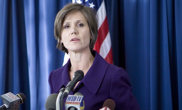 MarketSprite's tweet image. Breaking: Acting Attorney General Sally Yates tells Justice Dept not to defend Trump's Muslim Ban executive order.