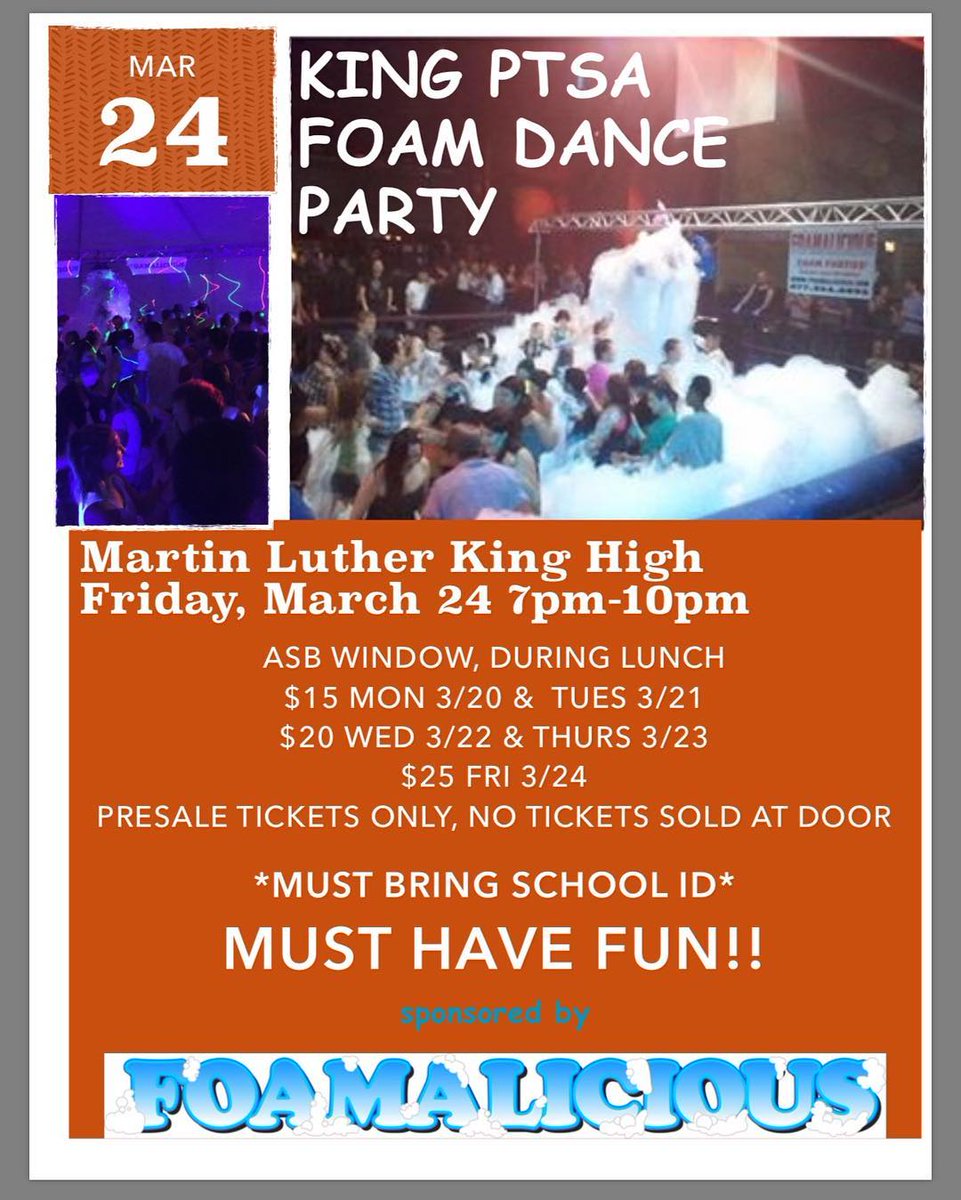 RT to win a free ticket to the dance!!! #kingptsafoamdance