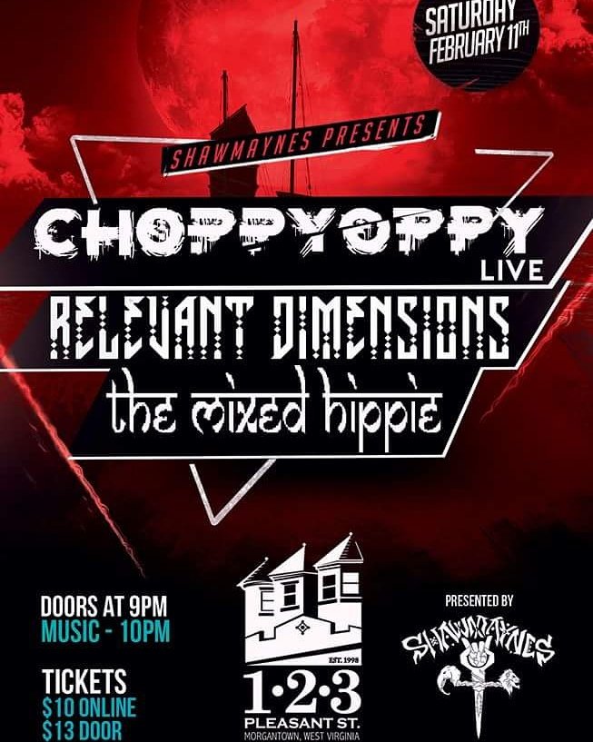 123pleasant's tweet photo. Saturday, Feb 11 @Shawmaynes presents Choppy Oppy w/ Relevant Dimensions P -Spliff and Lucas the Flow!!
@Choppy_Oppy #Shawmaynes https://t.co/MxE3pqppVw
