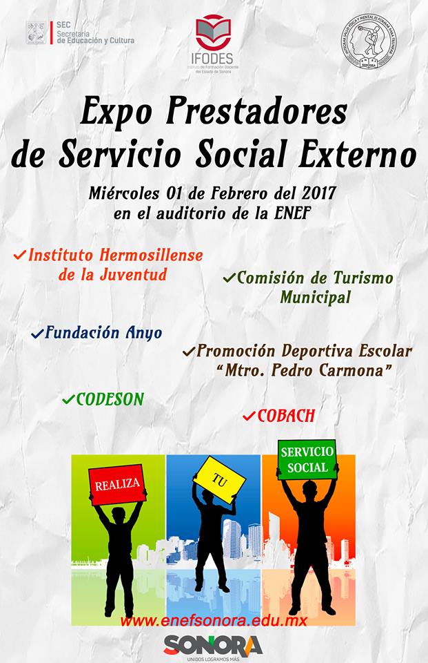 No faltes a la Expo Prestadores de Servicio Social Externo.