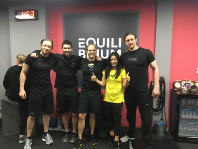 TRXtraining's tweet photo. TRX Pres Paul Zadoff, Marketing Manager Monica Zhou and Senior Sales Director Gavin Whelan headed to London’s hottest gym @EquilibriumLDN https://t.co/CS24qZd2qJ