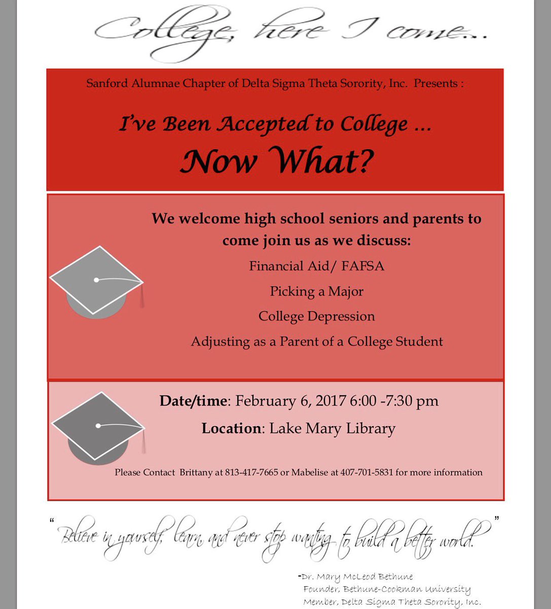 Calling all high school seniors !!!!