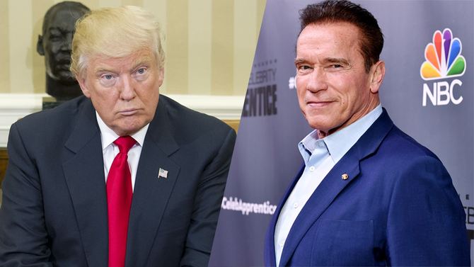 Variety's tweet photo. Arnold @Schwarzenegger says @realDonaldTrump's refugee ban "makes us look stupid" https://t.co/0trZNblbXV https://t.co/dyR5xW6nxW