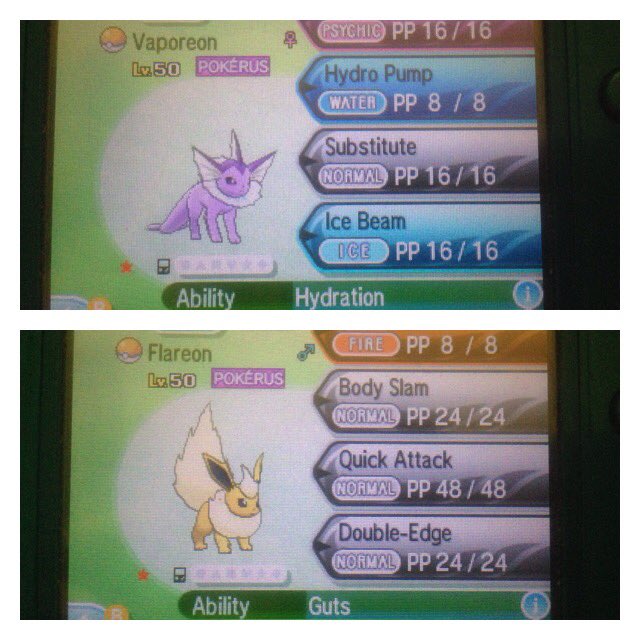 SkullGiveaways's tweet photo. GAMEBOY COLOR EEVEE LINE R-GTS G/A 💦🔥⚡️ 

eeveelutions are battle-ready! you may get one eevee &amp; one eeveelution. be patient and good luck https://t.co/bcCONBTub2