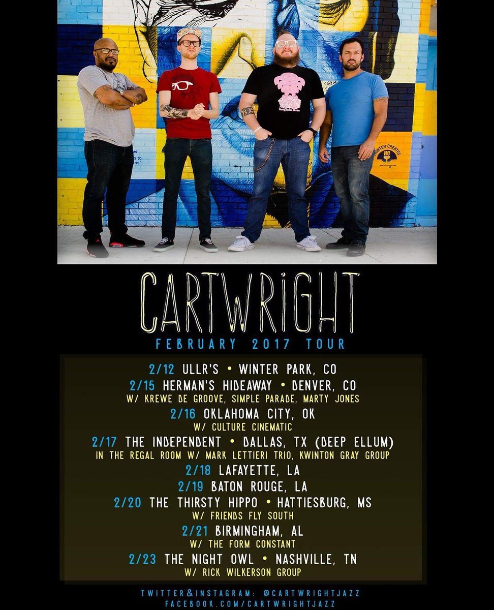 cartwrightjazz's tweet photo. We are coming for Y'all! #Colorado #Texas #Louisiana #Mississippi #Alabama #Tennessee #jazz #Nashville #Denver #Dallas  @cartwrightjazz https://t.co/IU5JMMEQKG