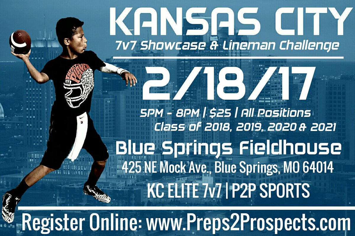 Preps2Prospects's tweet photo. Just a few weeks away!
Kansas City Let's Go!
Skills Showcase + Lineman Challenge
Register now at https://t.co/f36thU9DCs https://t.co/DbLlpRQAX9