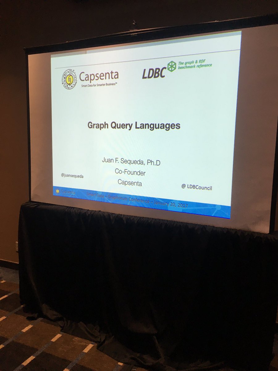 juansequeda's tweet image. Let&apos;s talk about Graph Query Languages! #SmartDataWeek #Graphorum