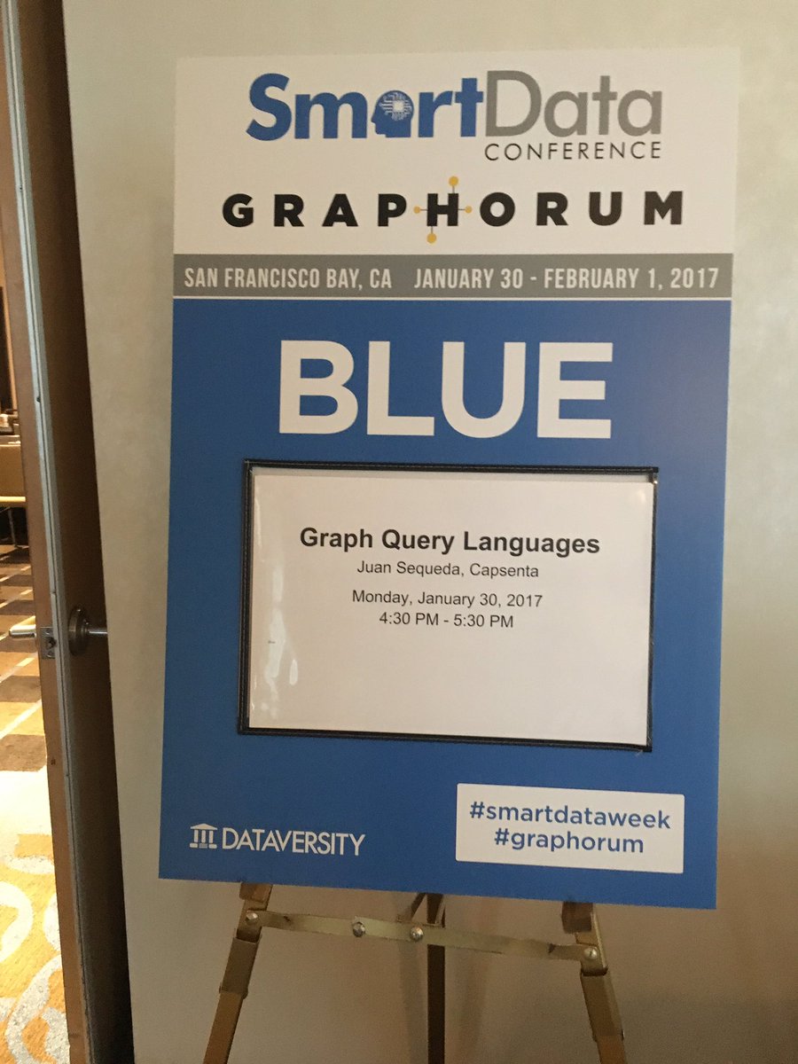 juansequeda's tweet image. Let&apos;s talk about Graph Query Languages! #SmartDataWeek #Graphorum