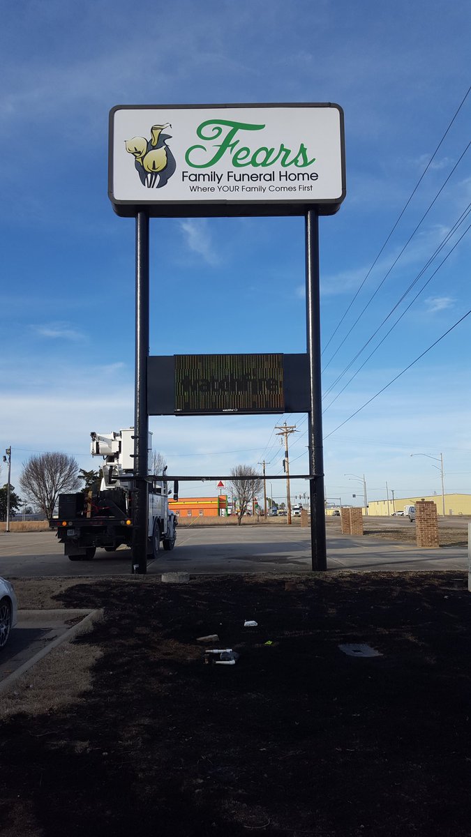 Signguy29's tweet image. Message center I just installed.  if you're in the market for a message center give us a call