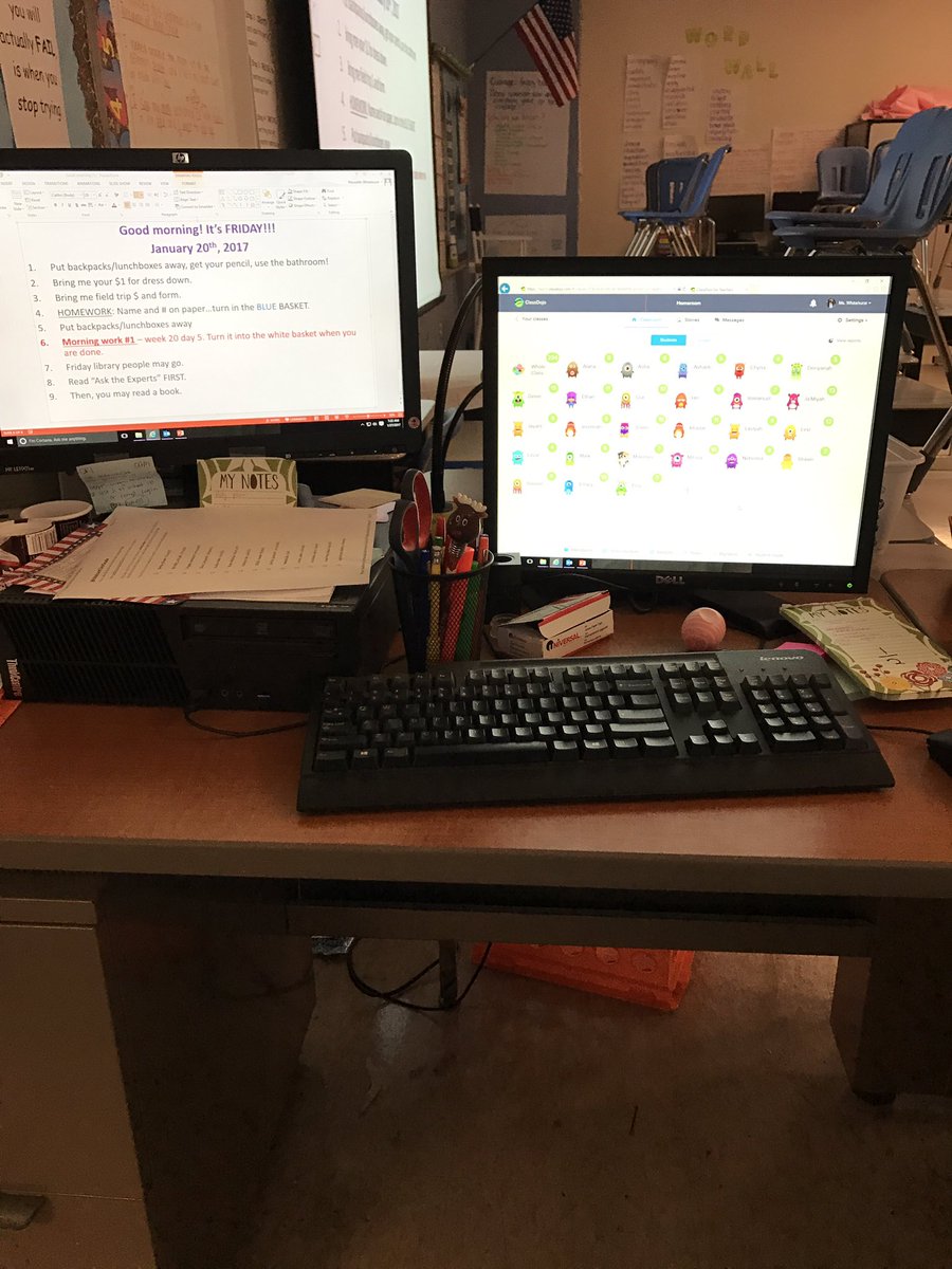 mswhitehurst1's tweet photo. Day 8: #EDU3161 Take a look at my everyday workspace. Sometimes it's best and organized...other days it's not. https://t.co/S0rQcaBeih