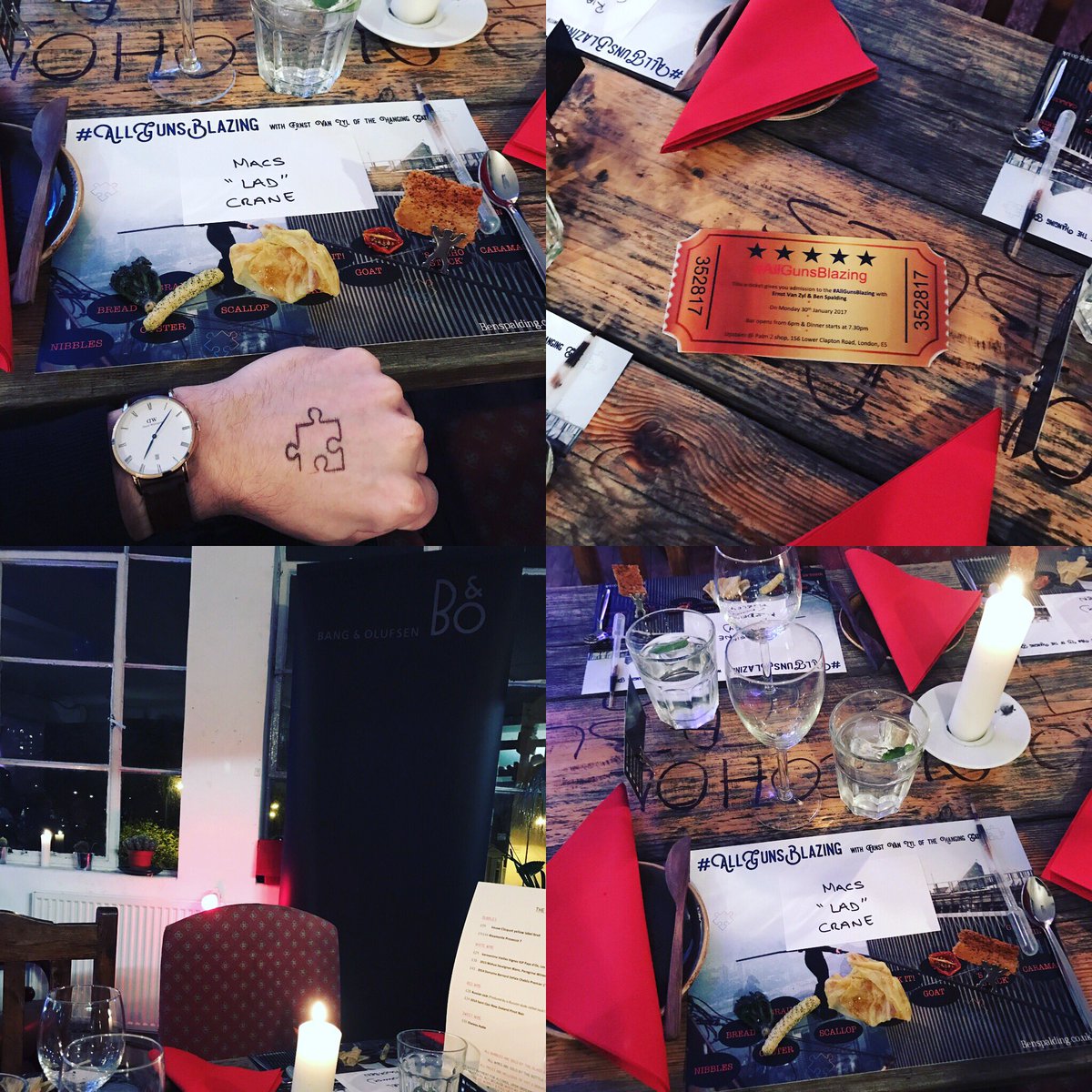 BangOlufsenK's tweet photo. Nibbles and puzzle pieces! 

#AllGunsBlazing @ChefBenSpalding @erniechef @BangOlufsen https://t.co/IpcK1ByRxj