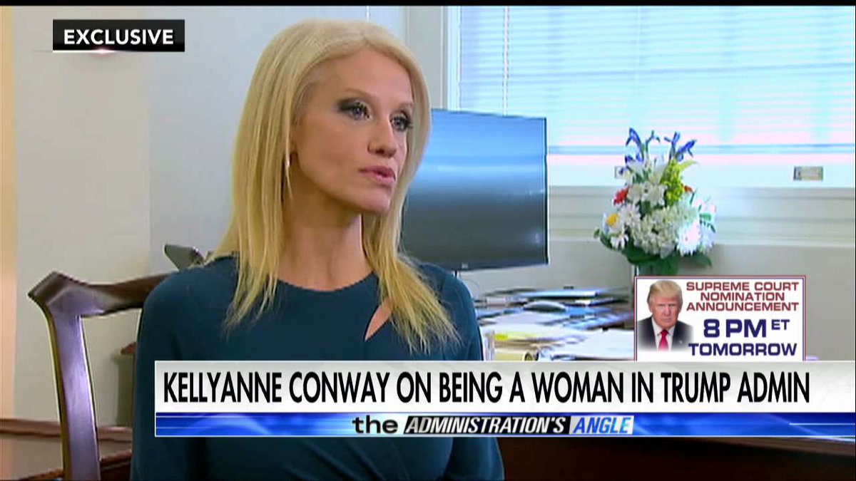 .<a href="/KellyannePolls/">Kellyanne Conway</a>: “I do feel like I have a vaunted platform and a special responsibility to America’s women.” #First100
