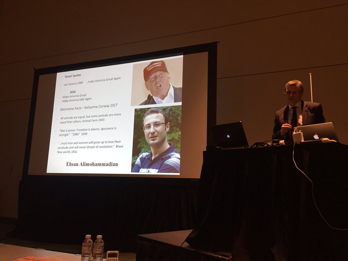 pgrsmith's tweet photo. @HermanLaserLab Prof Peter Herman at #PhotonicsWest protesting the ban which prevents Ehsan showing his work. https://t.co/Ruy7iqXiZe